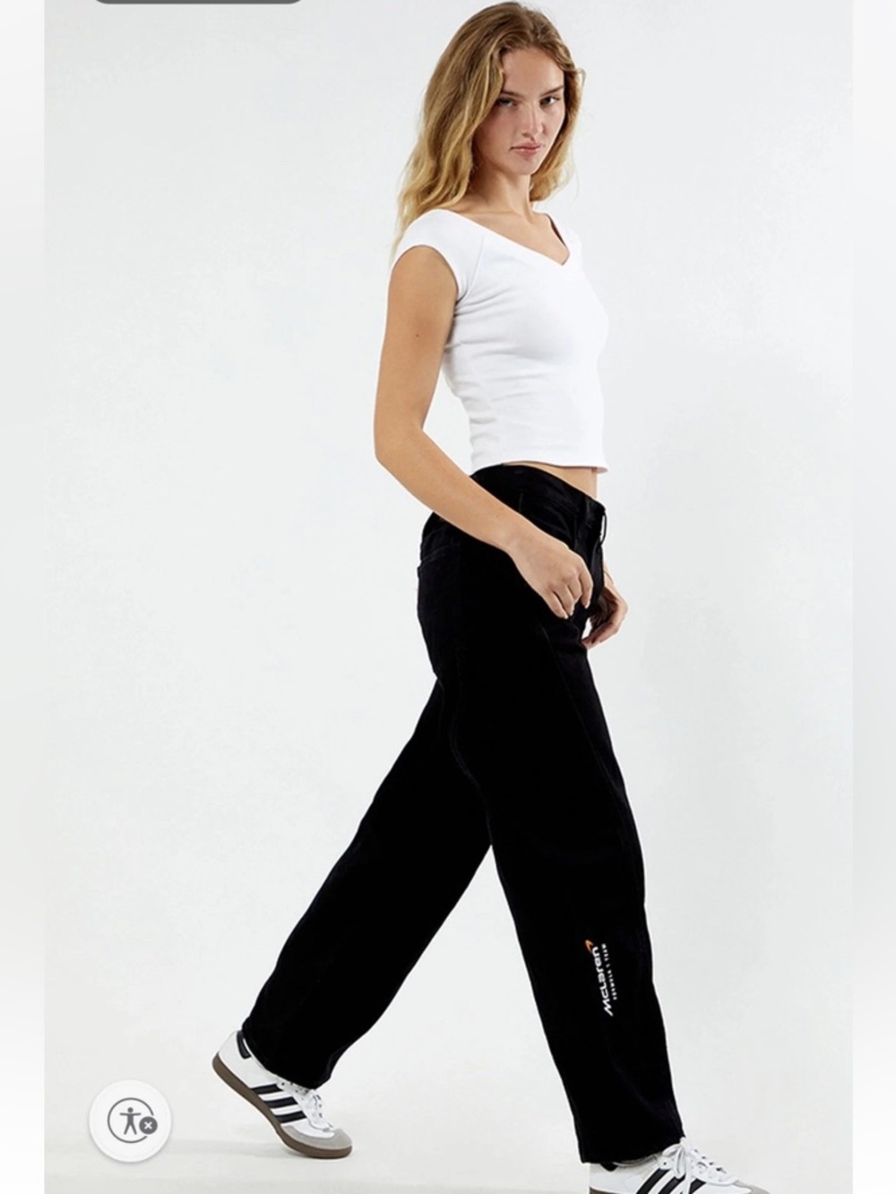 F1 MCLAREN Black Relaxed fit pants